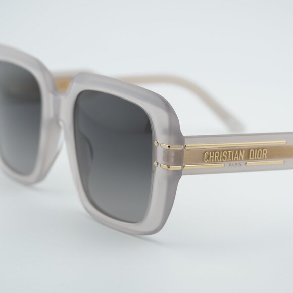 Dior DIORSIGNATURE S11F 78A1 Sunglasses Brown Square Frame, Grey Lenses main image 8